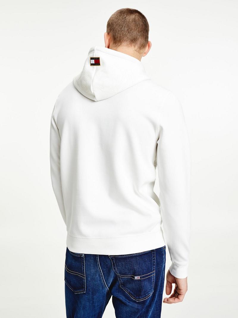 Férfi Tommy Hilfiger Year of the Tiger Logo Hoodies Fehér | HU 1255YXF